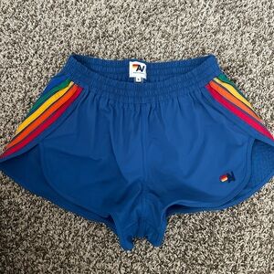 Aviator Nation Women’s 5 Stripe Flex Board Shorts-Deep Ocean